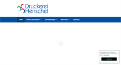 Desktop Screenshot of druckerei-henschel.de