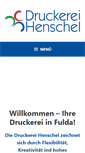 Mobile Screenshot of druckerei-henschel.de
